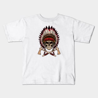 Amérindiens skull Kids T-Shirt